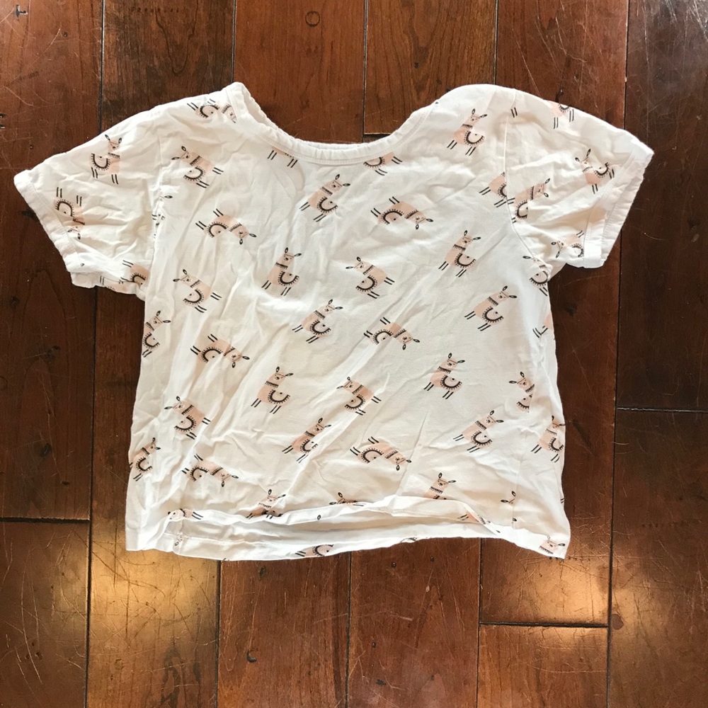 cute llama crop top